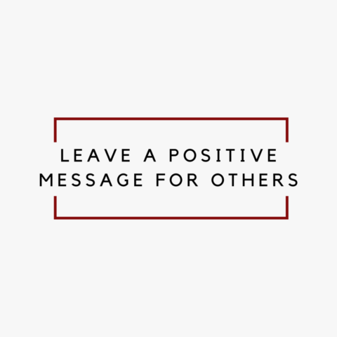 Spread positivity ???? Leave a message for someone!! Your mailman, neighbors, teacher, spouse, someone you miss!