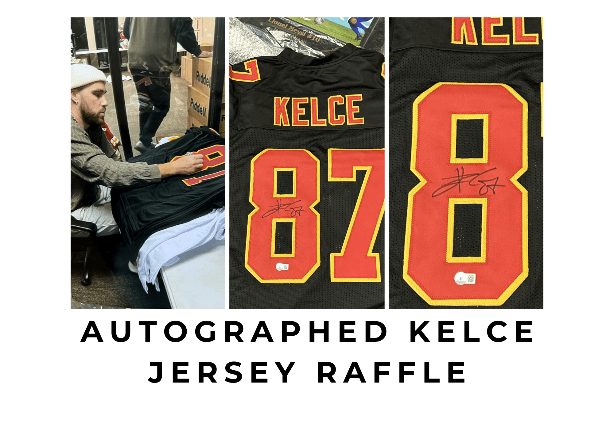 Autographed Kelce Jersey Raffle