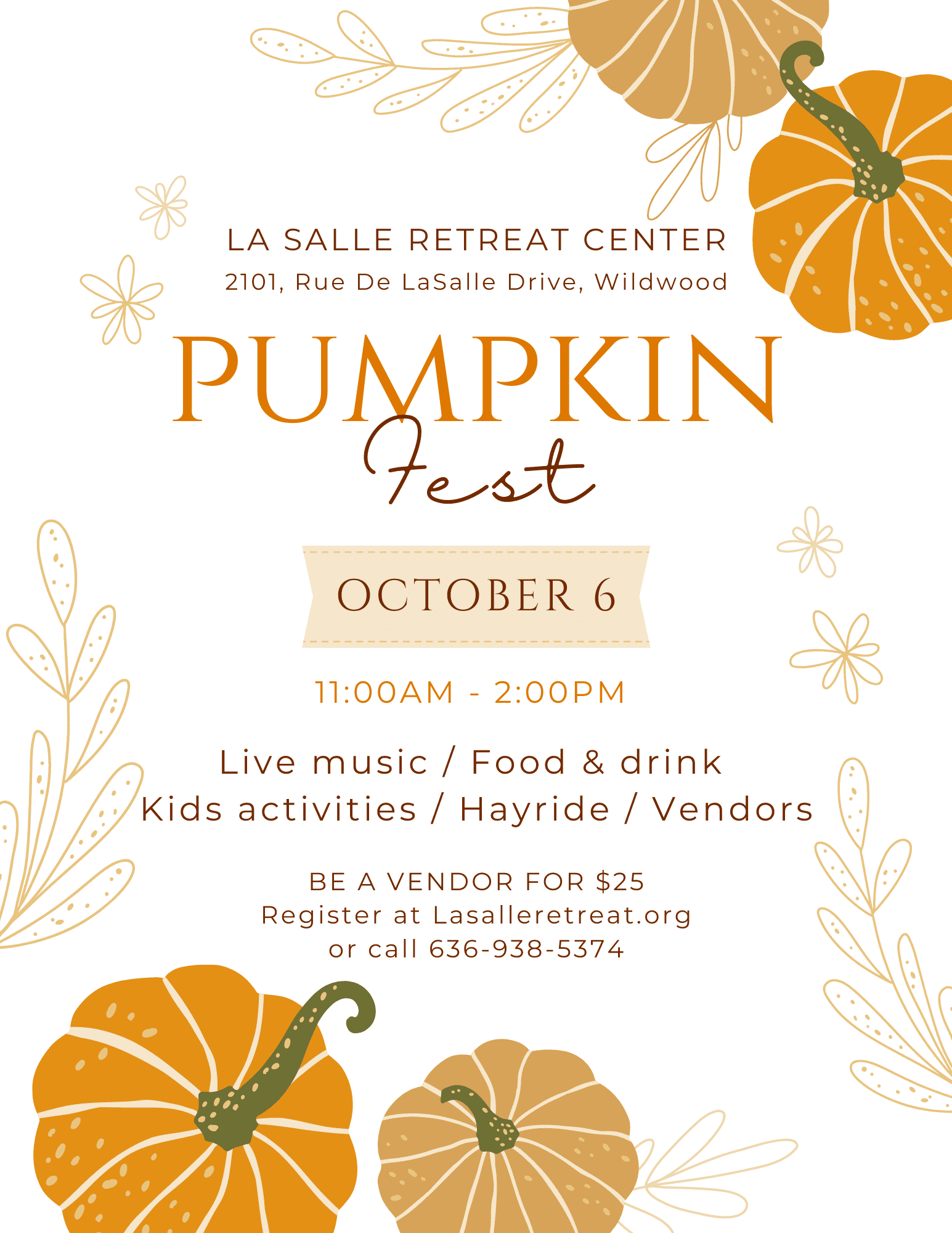 Pumpkin Fest Vendor Application